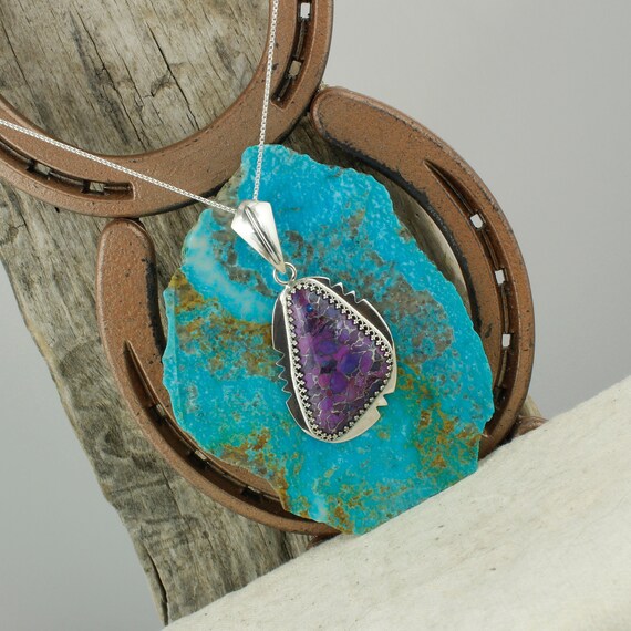 Purple turquoise pendant online