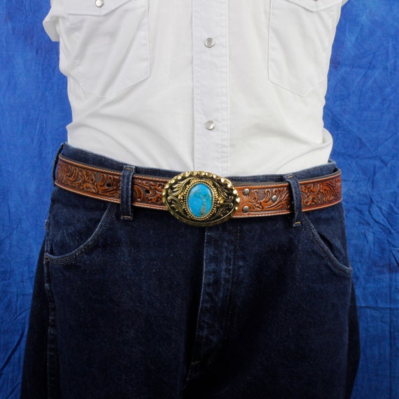 turquoise western belt