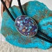 Mohave Purple Turquoise Bolo Tie - Western Style Bolo Tie - Sterling Silver Bolo Tie - Cowboy Bolo Tie 