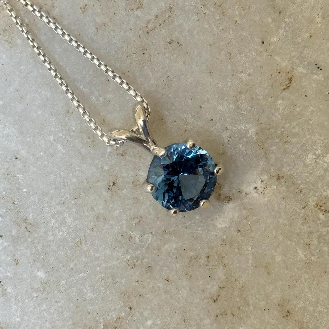 London Blue Topaz Sterling Silver Pendant Necklace - September ...