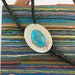 Kingman Turquoise Bolo Tie - Western Style Bolo Tie - Sterling Silver Bolo Tie - Cowboy Bolo Tie 