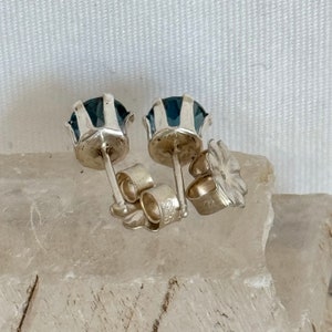Handmade Earrings, Sterling Silver Earrings, London Blue Topaz Earrings for Women image 6