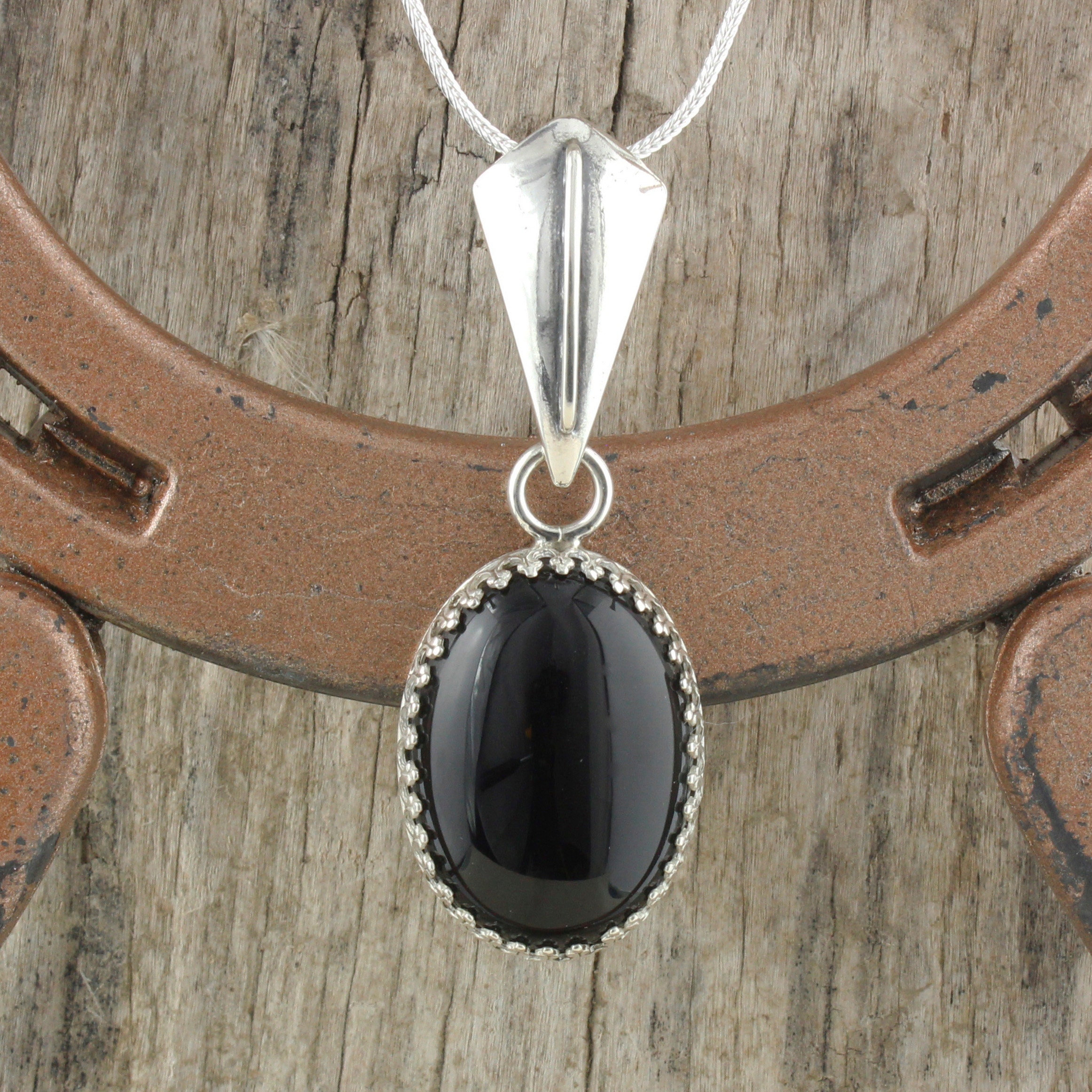 black onyx pendant necklace black onyx pendant necklace