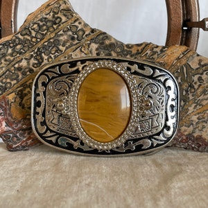 Natural Picture Jasper Belt Buckle Western Style Belt Buckle Cowboy Belt Buckle Boho Belt Buckle image 2