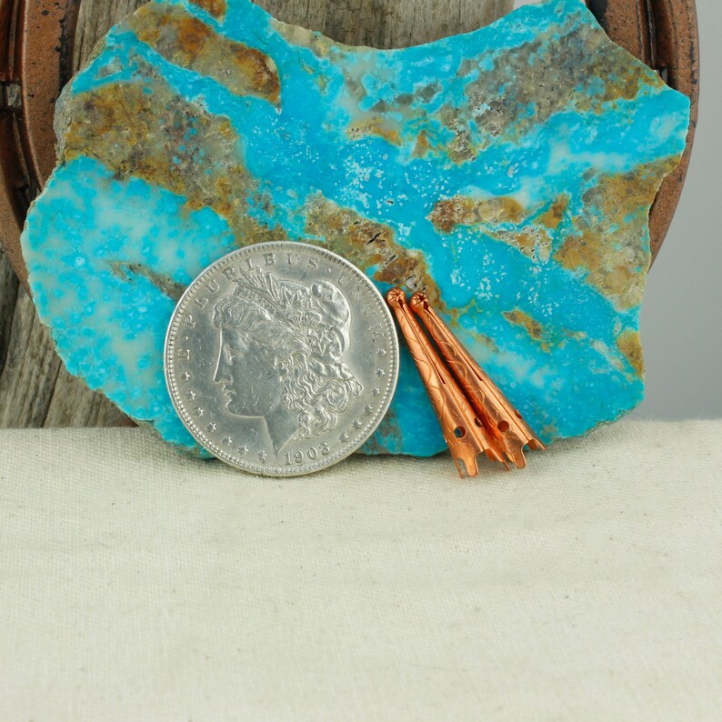 Blue Kingman Turquoise Bolo Tie for Men and Women image 10
