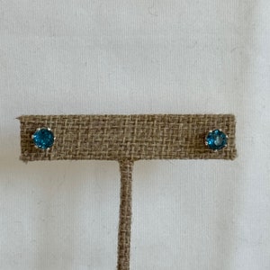 Handmade Earrings, Sterling Silver Earrings, London Blue Topaz Earrings for Women image 7