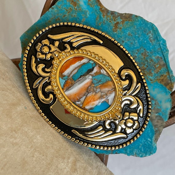 Mens turquoise belt clearance buckle