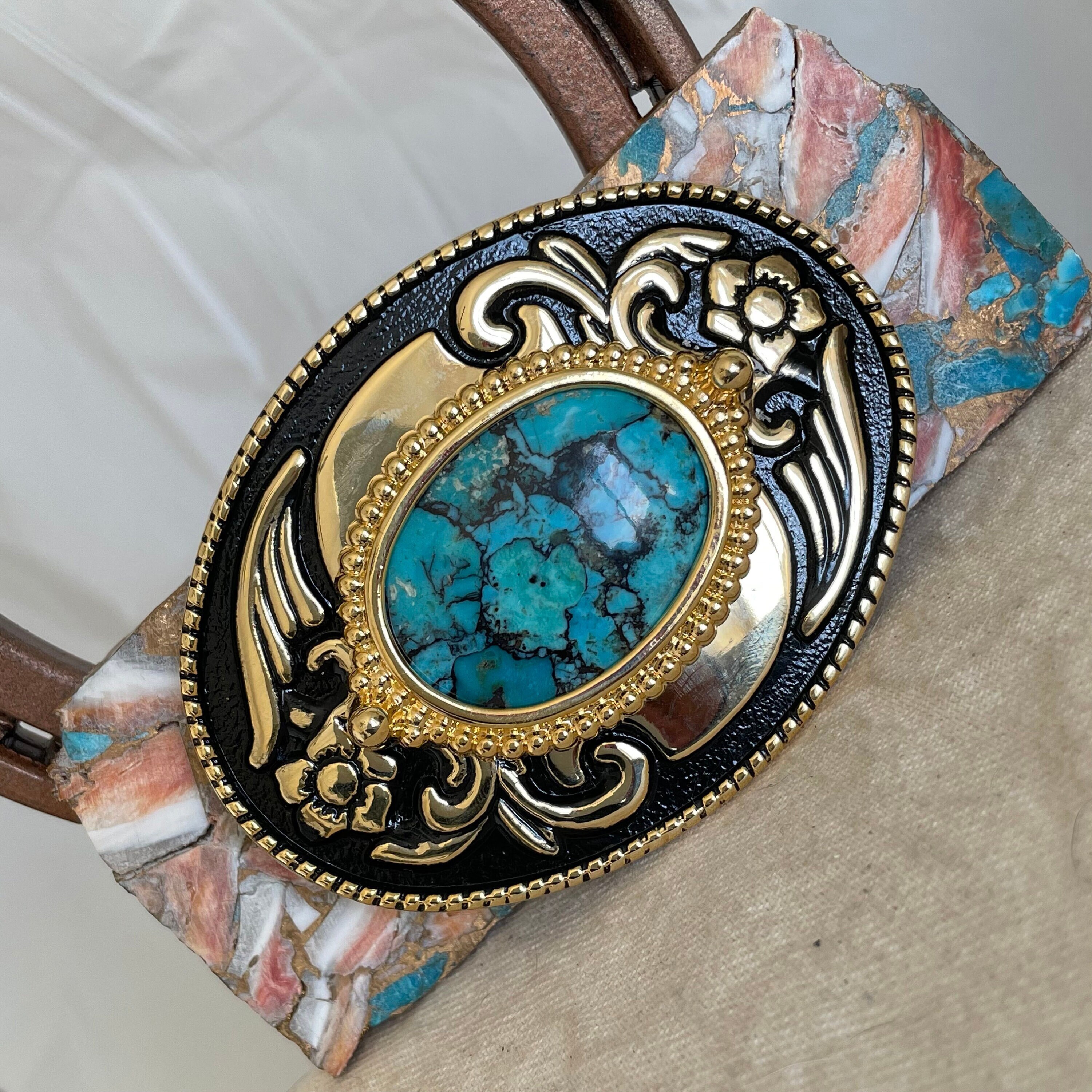 Turquoise western belt clearance buckles
