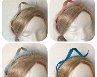 Simple Swirls Loops Sinamay Fascinator Headband - disponível em mais de 10 cores