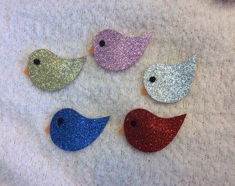 50% OFF - Glittering Bird Hair Clip Girl hair clip - red bird - pink bird - blue bird - gold bird - silver bird