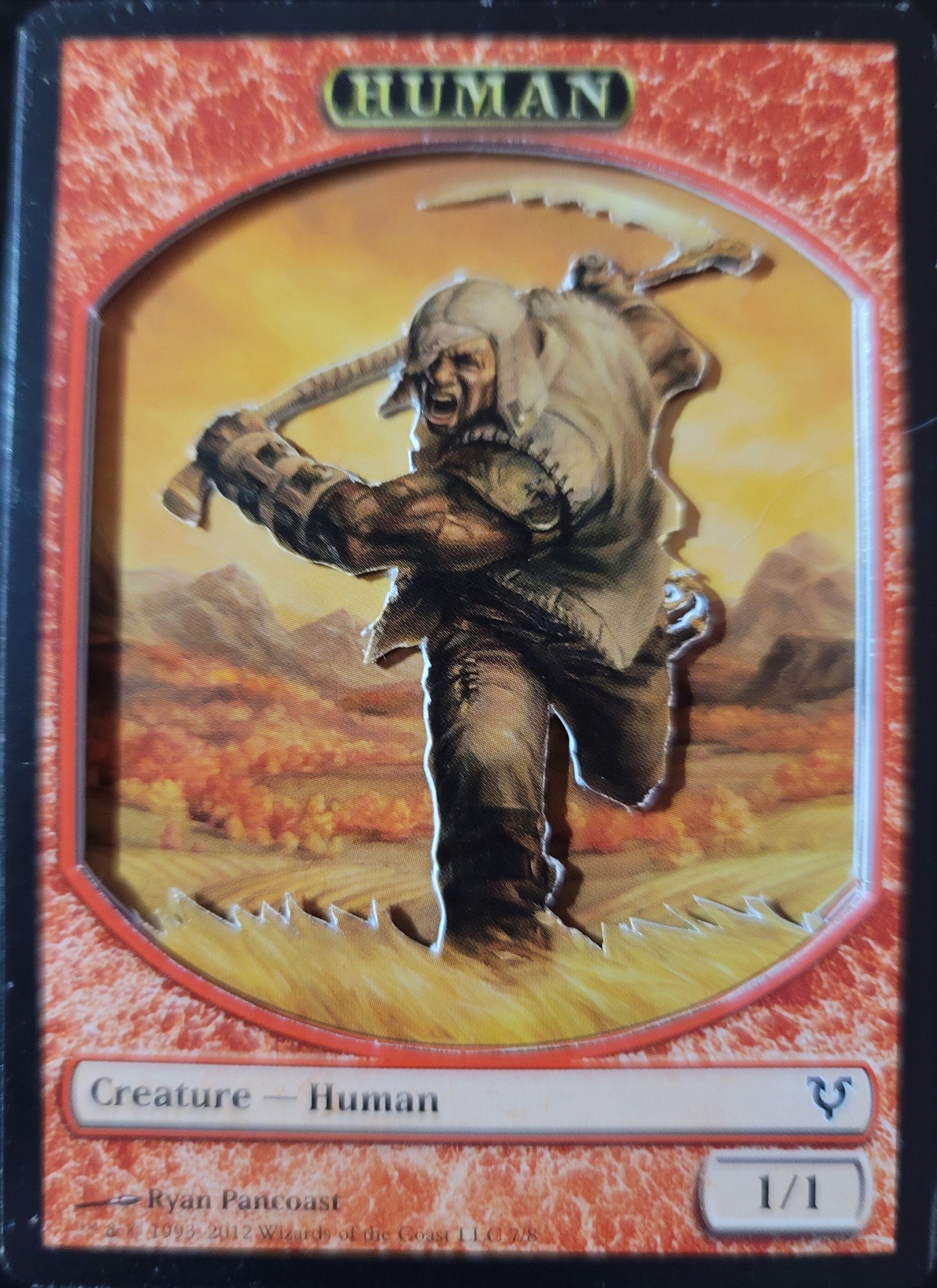 3D Magic the Gathering Human Token Etsy