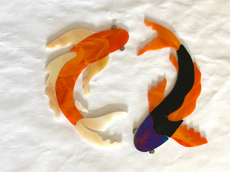 Precut Koi Set Fish Stained Glass Custom Handmade Mosaic Art Glass Art Art Collectibles Stokfella Com Precut Koi Set Fish Stained Glass Custom Handmade Mosaic Art Glass Art Art Collectibles Stokfella Com