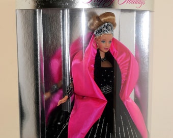 Rare Misprint 1998 Happy Holidays Barbie Special Edition Mattel Barbie  Doll (NIB, NRFB)