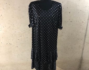 Jupe Midi Plissée Vintage 90s – Femme Taille L – Rouge Et Noir Fleuri – Ligne A