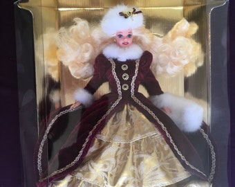 1996 Happy Holidays Barbie Doll by Mattel - Special Edition (NIB, NRFB)