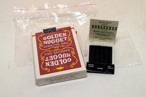 Vintage Golden Nugget Gambling Hall Downtown Las Vegas Casino Red
