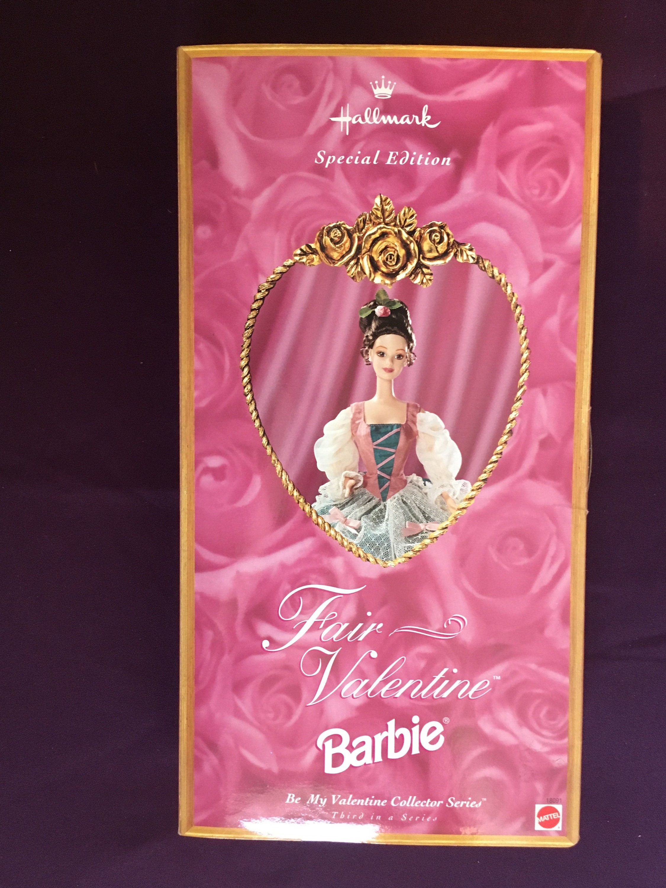 Fair Valentine 1997 Barbie Doll by Mattel Hallmark Be My Valentine Collector Series Third in a Series NIB NRFB Etsy