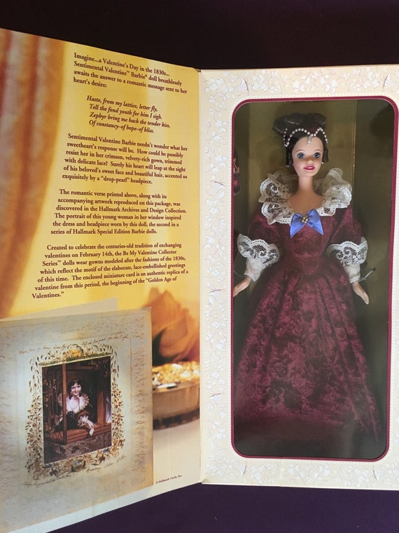 Sentimental valentine barbie 1996 hotsell