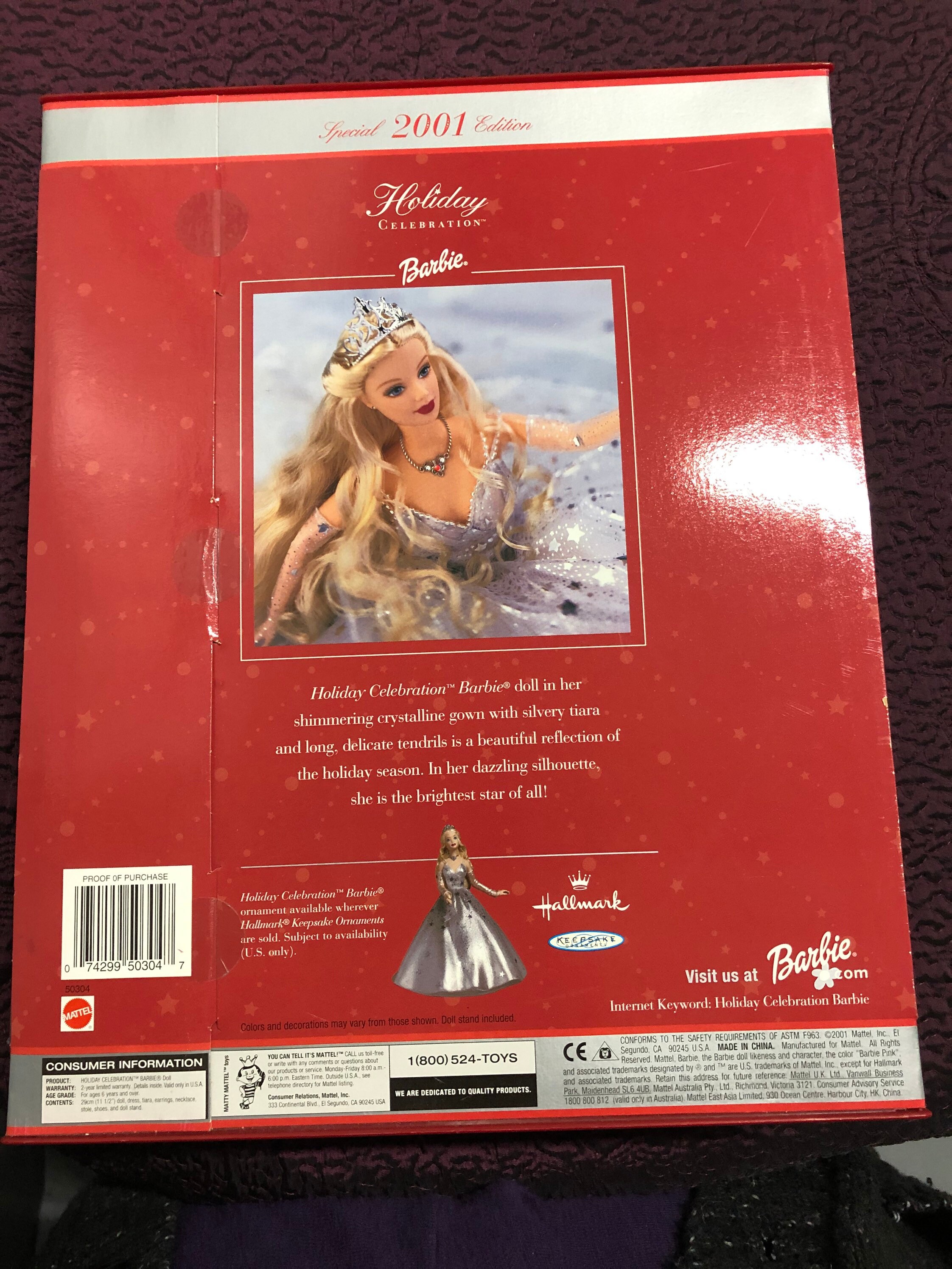 バービー人形　ホリデー　セレブレーション　2001 celebration Amazon.com: Barbie Holiday Celebration - Special Edition