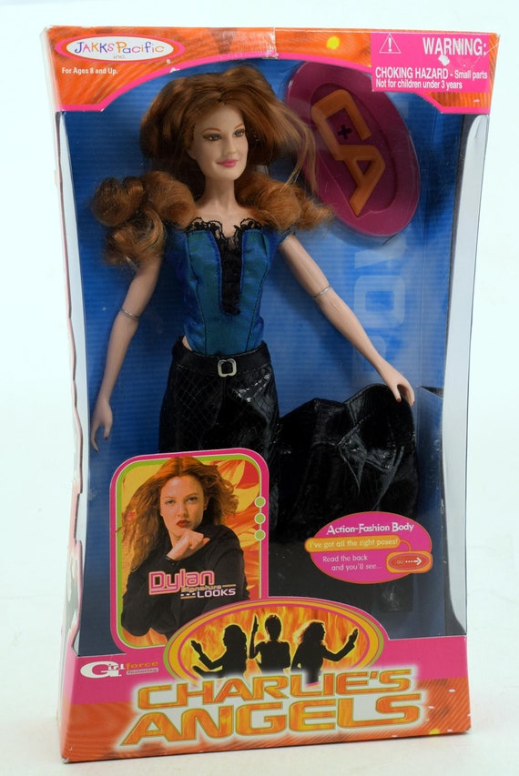 Vintage 2000 Charlie s Angels Doll by Jakks Pacific Inc. Drew Barrymore as Dylan NIB NRFB Etsy