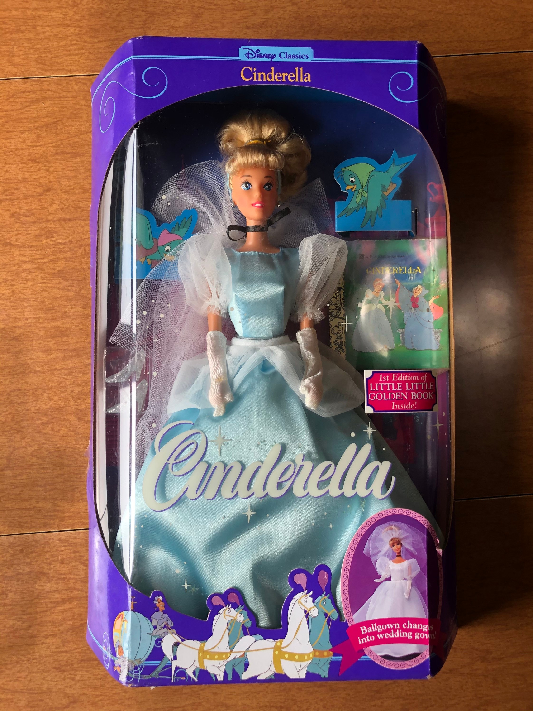 Vintage 1991 Disney Classics Cendrillon Barbie Doll France
