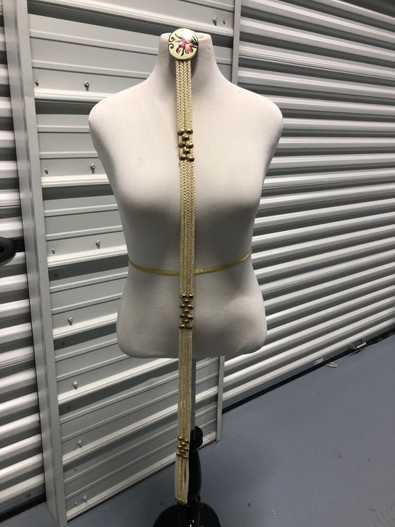 Yen China House Vintage 1980s 1990s Womens Cream Rope Belt  display picture 3
