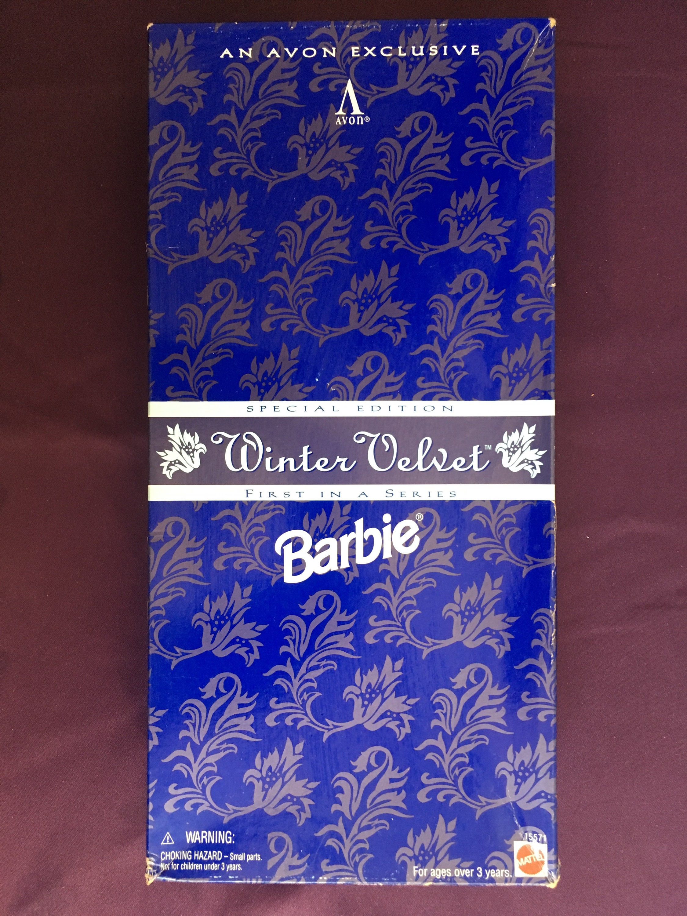 Avon Exclusive 1995 Winter Velvet Barbie by Mattel - Special