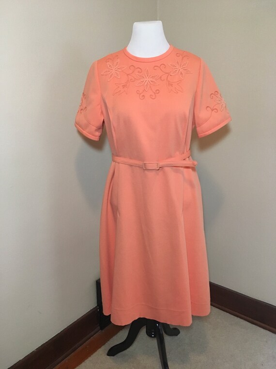 orange dress size 18