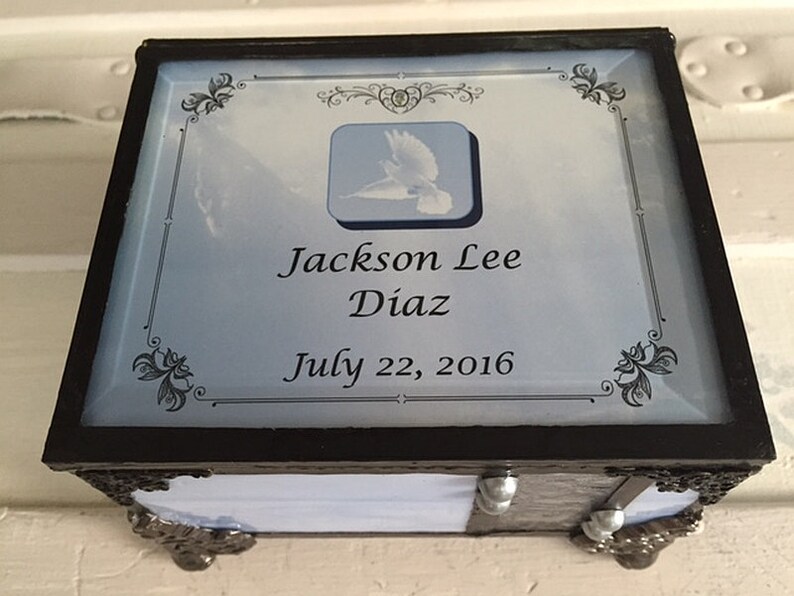 Stained Glass Loss of Baby Miscarriage Memory Box Etsy