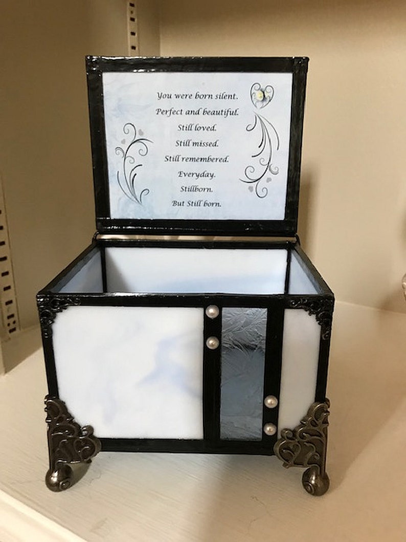 Stained Glass Loss of Baby Miscarriage Memory Box Etsy