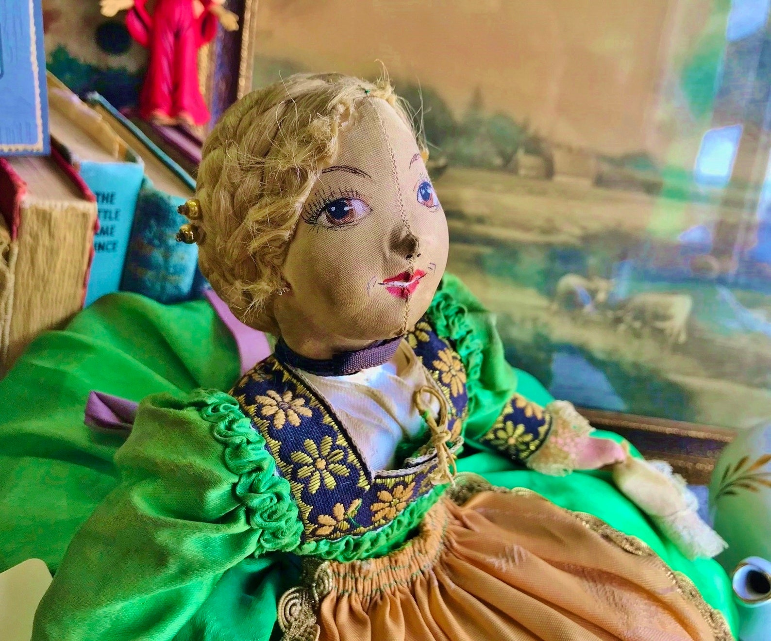 TEA COZY DOLL AnTiQUE HaLF DoLL RuSSian TeaPOT CoVer HaNd Etsy