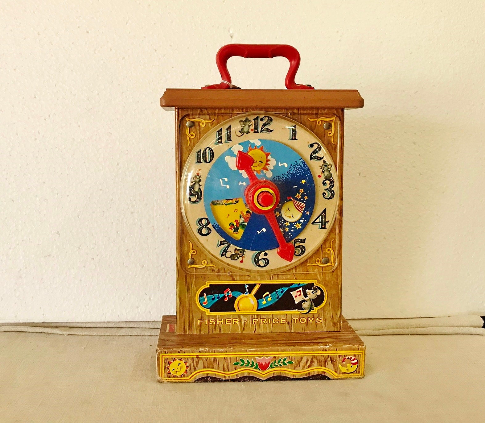 Fisher price teaching clock - Etsy 日本