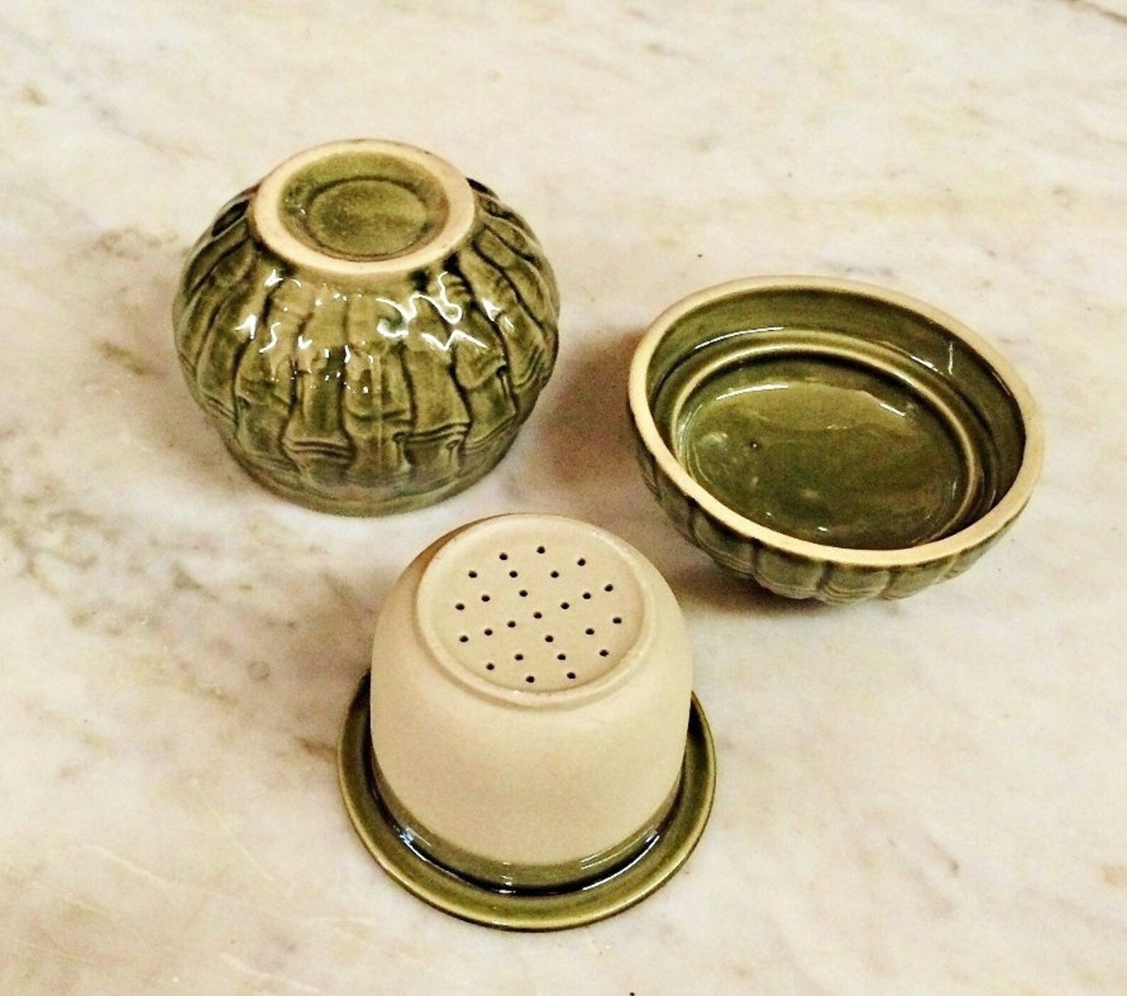 32.00 KOREAN TeA CuP INFUSER ViNTAGE 3 Piece tEA bREWer Etsy