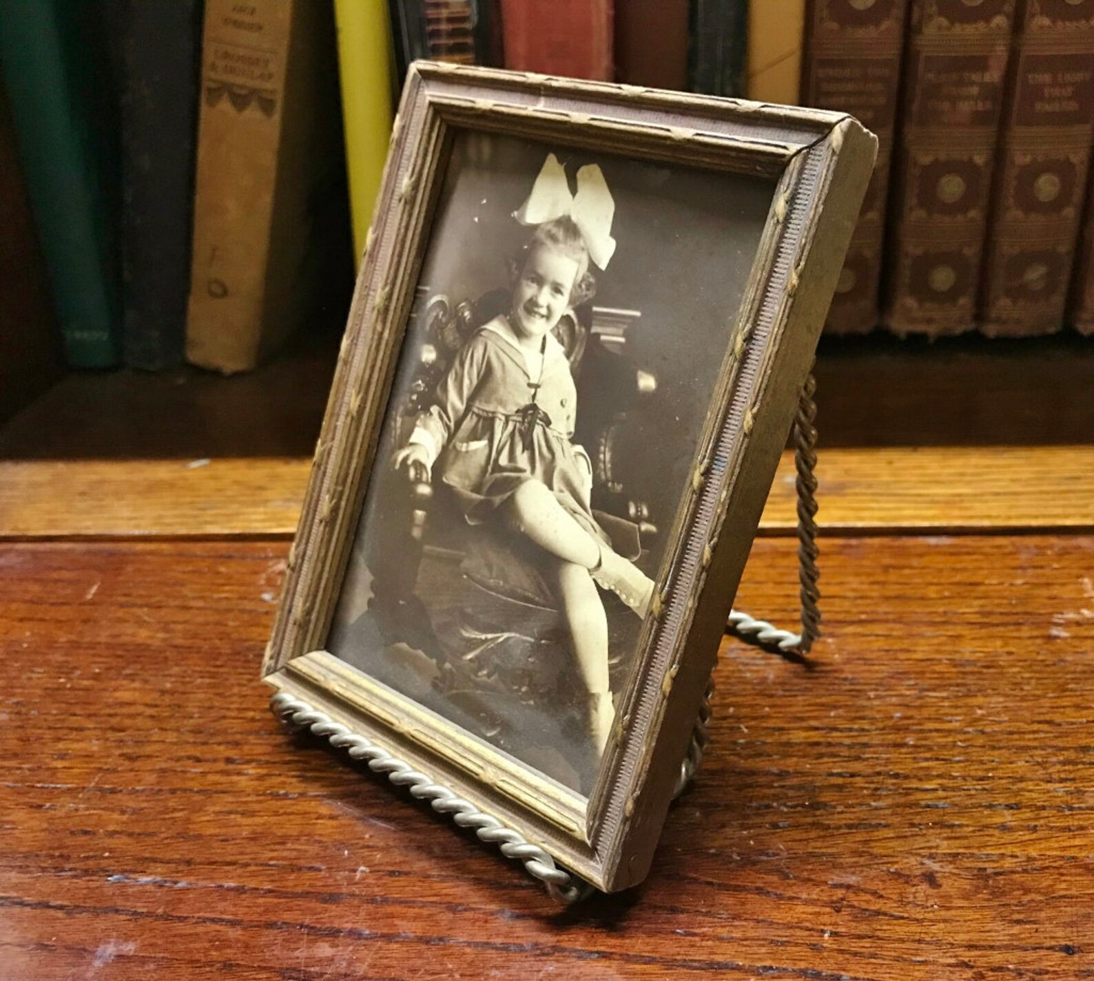 34.95 AnTIQUE WooD Picture FraME 4 x 5.5 SEPIA Etsy