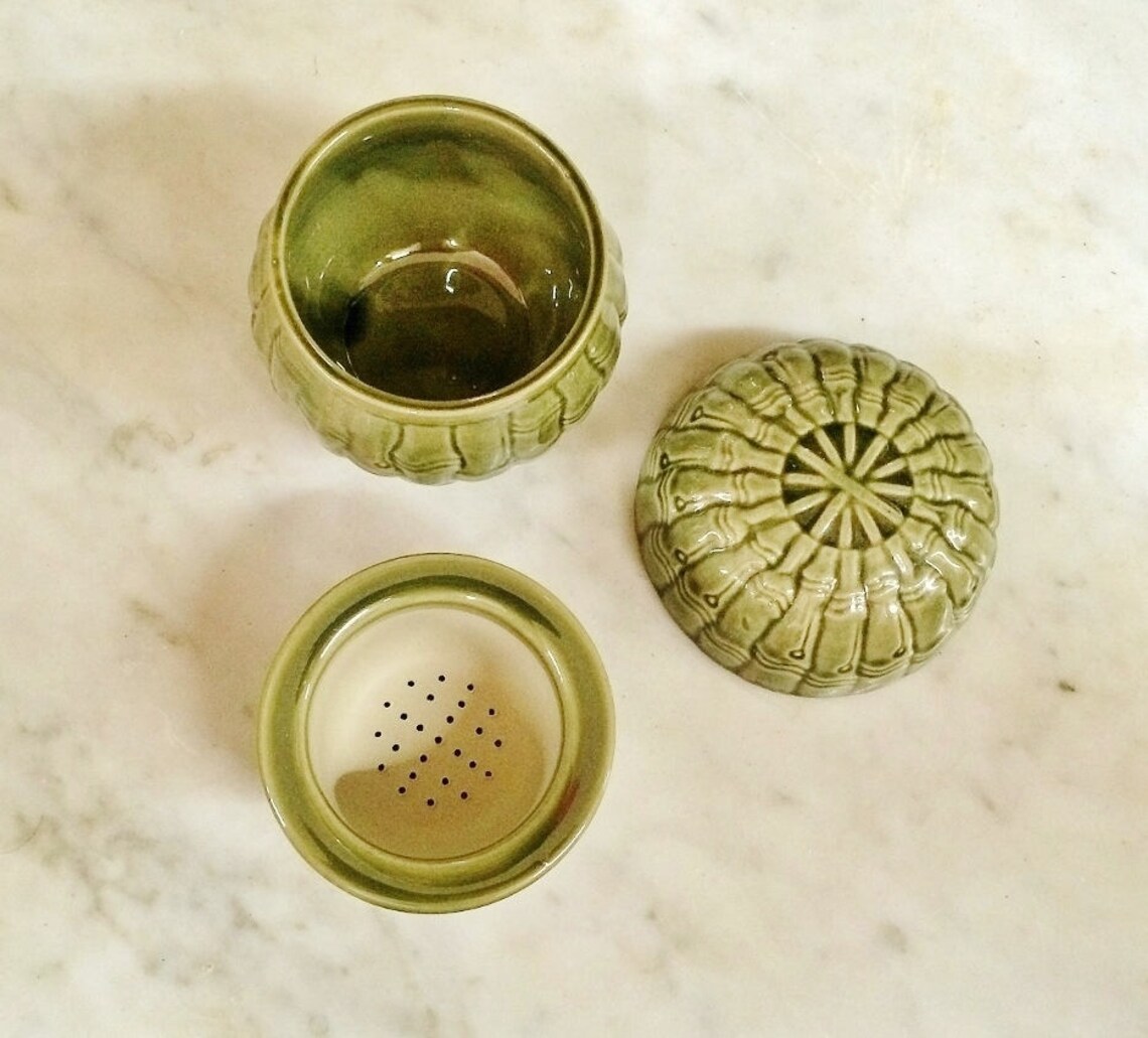 32.00 KOREAN TeA CuP INFUSER ViNTAGE 3 Piece tEA bREWer Etsy