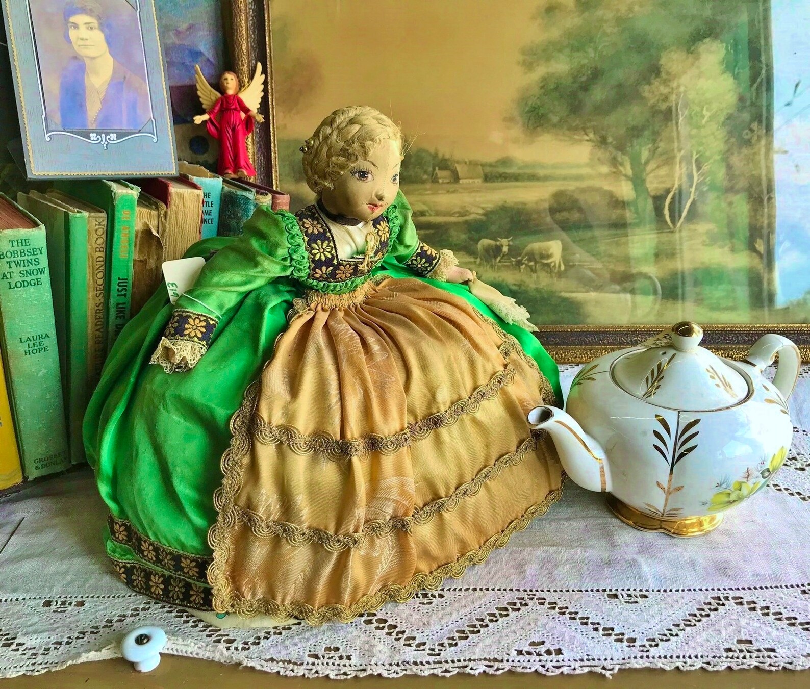 TEA COZY DOLL AnTiQUE HaLF DoLL RuSSian TeaPOT CoVer HaNd Etsy