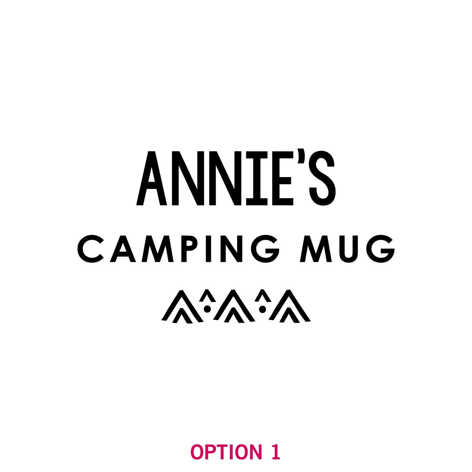 Engraved 16.90oz White Enamel Camping Mug