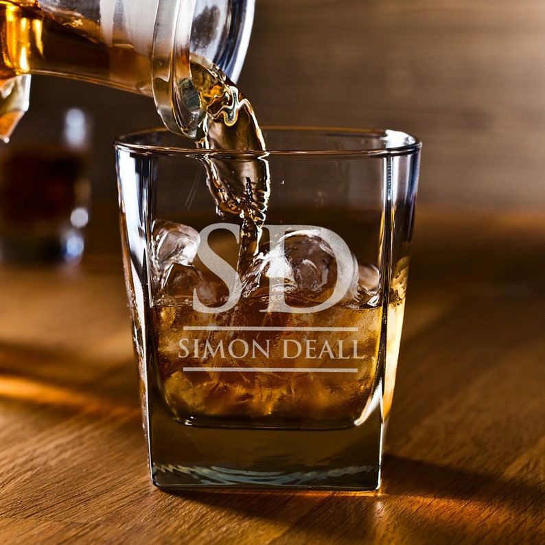 Premium Scotch Glasses Free Custom Artwork Personalised Etsy