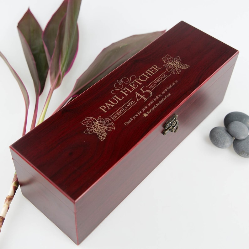 Corporate Wine Box Set Gift Free Custom Engraved Artwork image 0