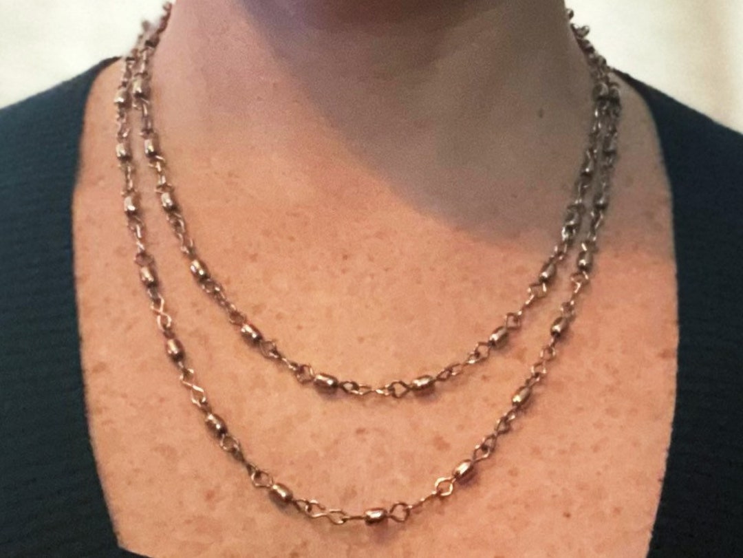 Fishing Lure Swivel Necklace Multi Strand Chain Upcycled Etsy