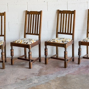 PORTFOLIO: 1930's Oak Dining Chairs image 1