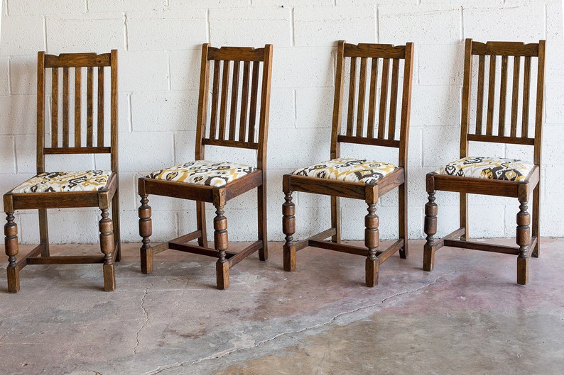 PORTFOLIO: 1930's Oak Dining Chairs image 1