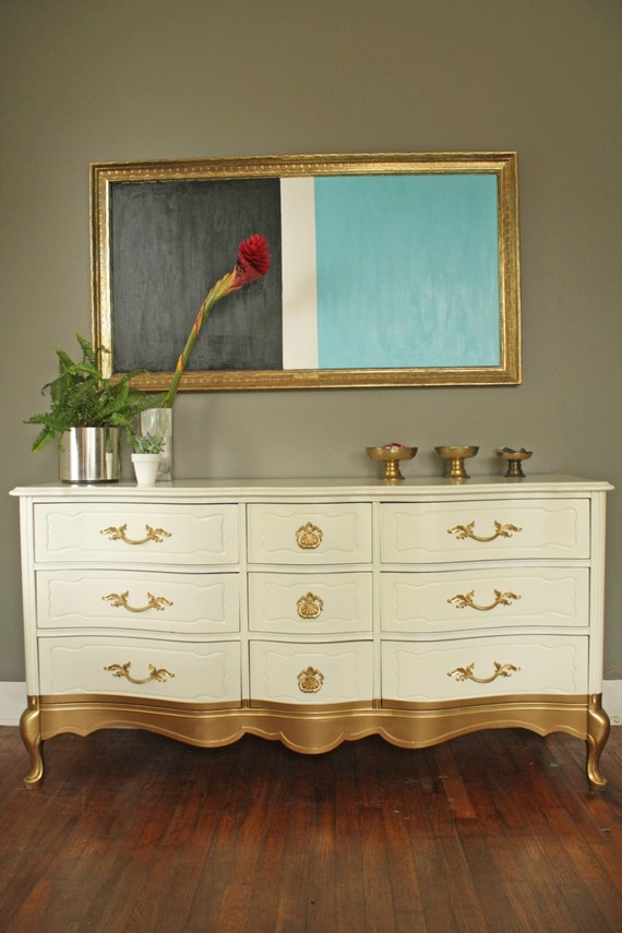 Portfolio: Gold Dipped French Provincial Dresser (custom Order ONLY) - Etsy