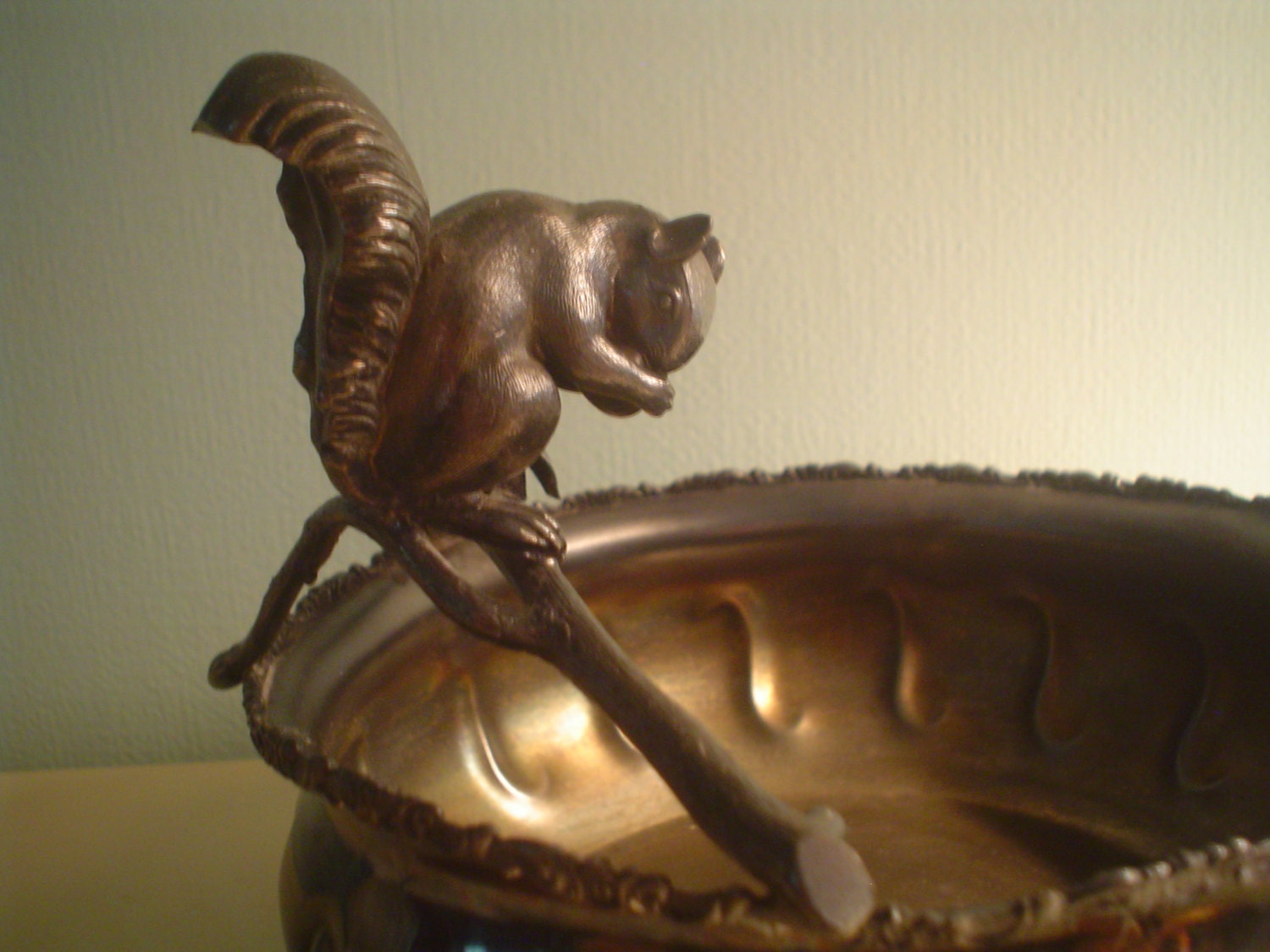 Antique Victorian silverplate squirrel nut bowl Etsy