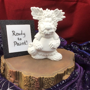 Wolfie Ceramic  Bisque - Ready to Paint Pottery