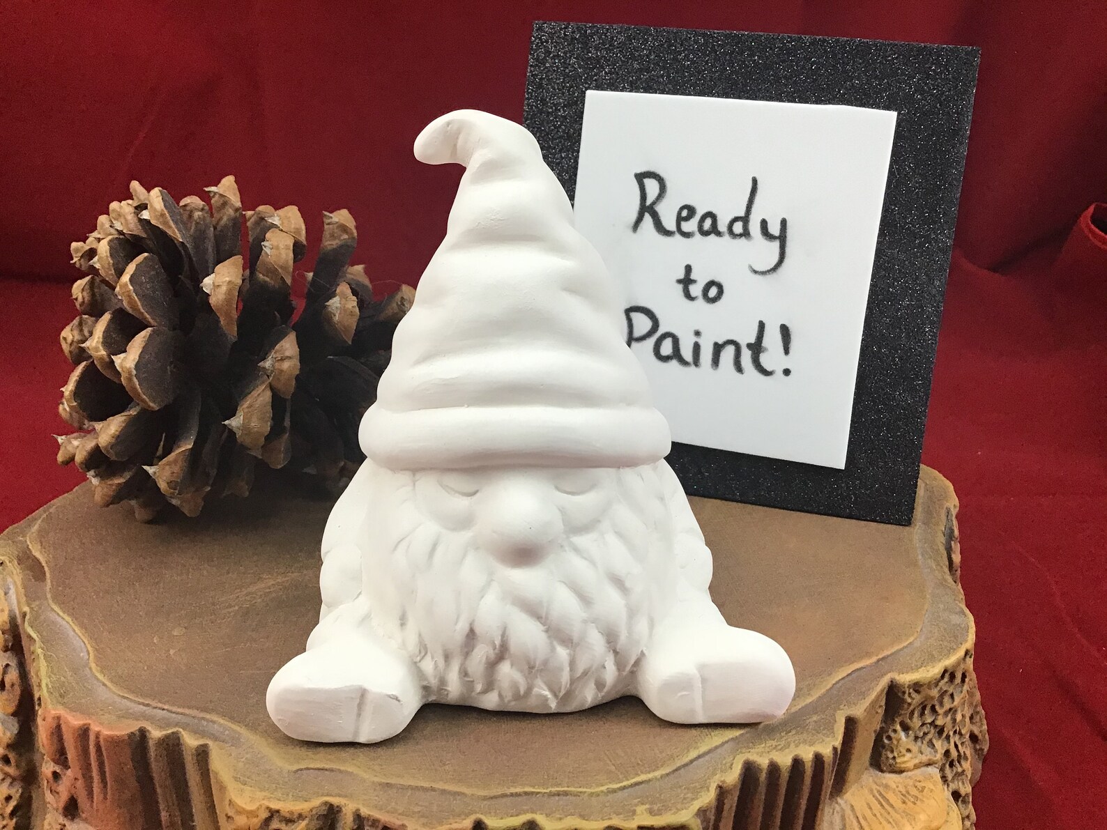 Woodland Gnome Ceramic Bisque Ready to Paint Pottery DIY Etsy
