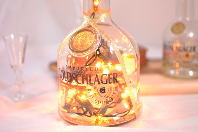 Goldschläger Cinnamon Schnapps Liqueur Light up Liquor Bottle Etsy