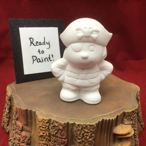 Pirate Ceramic Bisque - Ready to Paint Pottery DIY