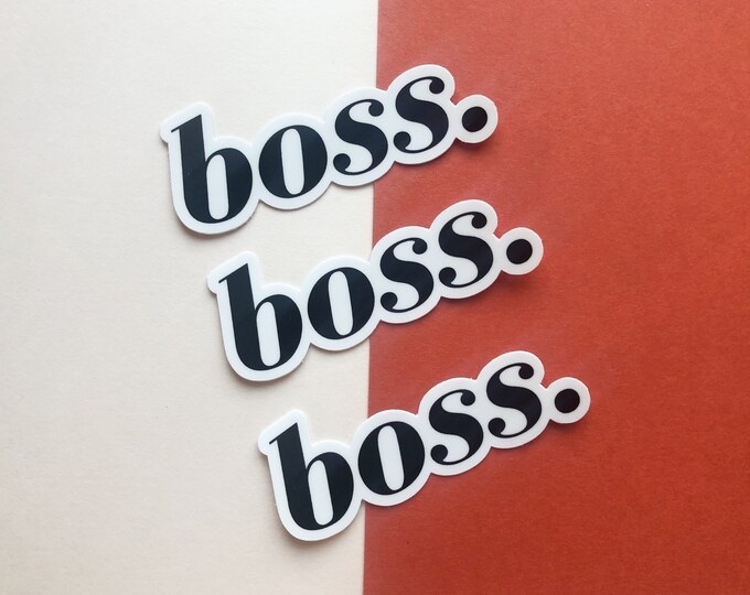Boss | laptop sticker