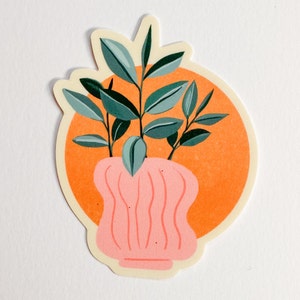 Rubber Plant sticker | laptop sticker